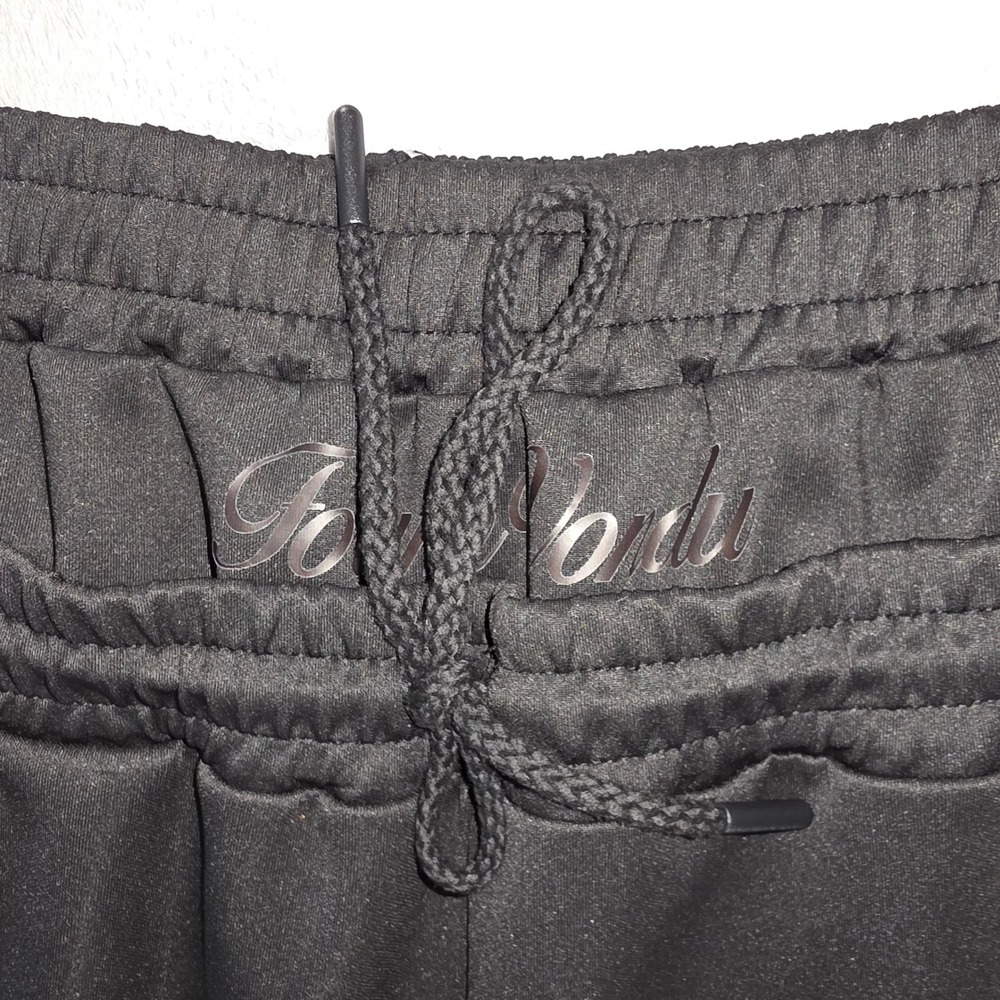 Forum Vondu Double Waist Sweatpants Black Star Logo Joggers Mens XL